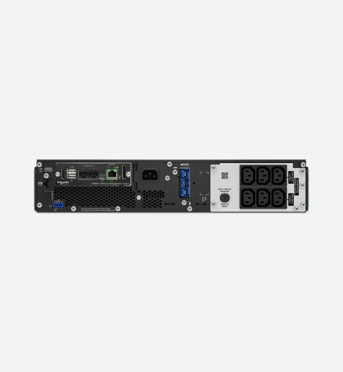 APC Smart-UPS On-Line, 1000VA/1000W, Rackmount 2U, 230V, 6x C13 IEC outlets, SmartSlot, Extended runtime, W/ rail kit - Image 2