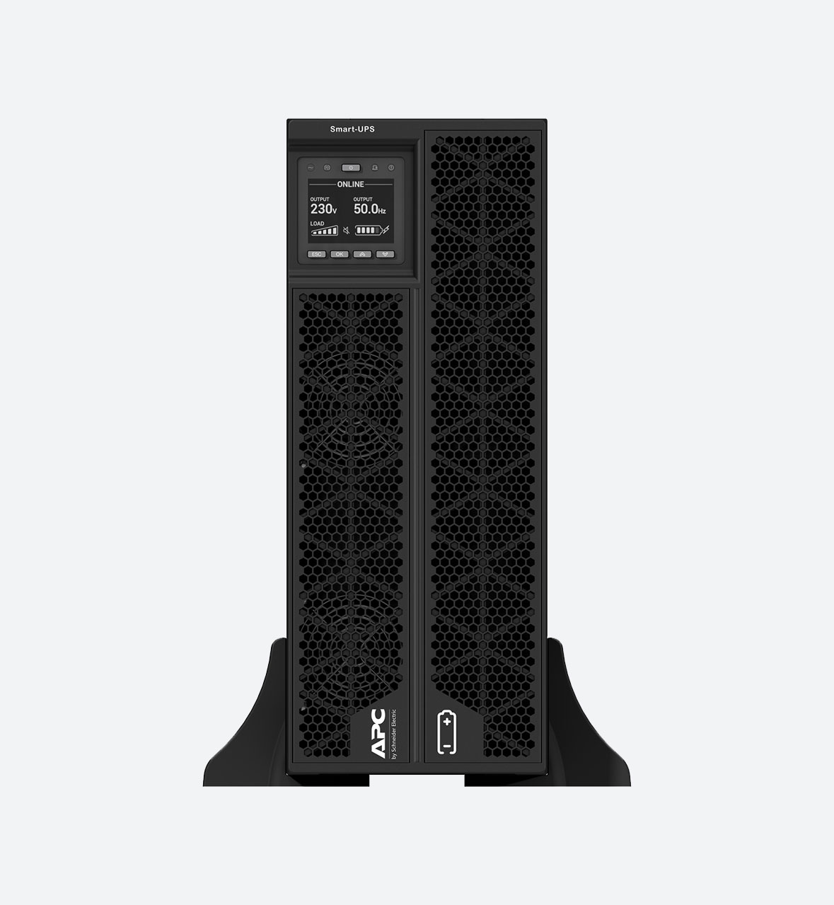 APC Smart-UPS On-Line, 5kVA / 6kVA, Rack/Tower, 230V, 2x IEC C13+1x IEC C19+Hard wire 3-wire (H+N+E) outlets, Network Card, W/O rail kit - Image 4