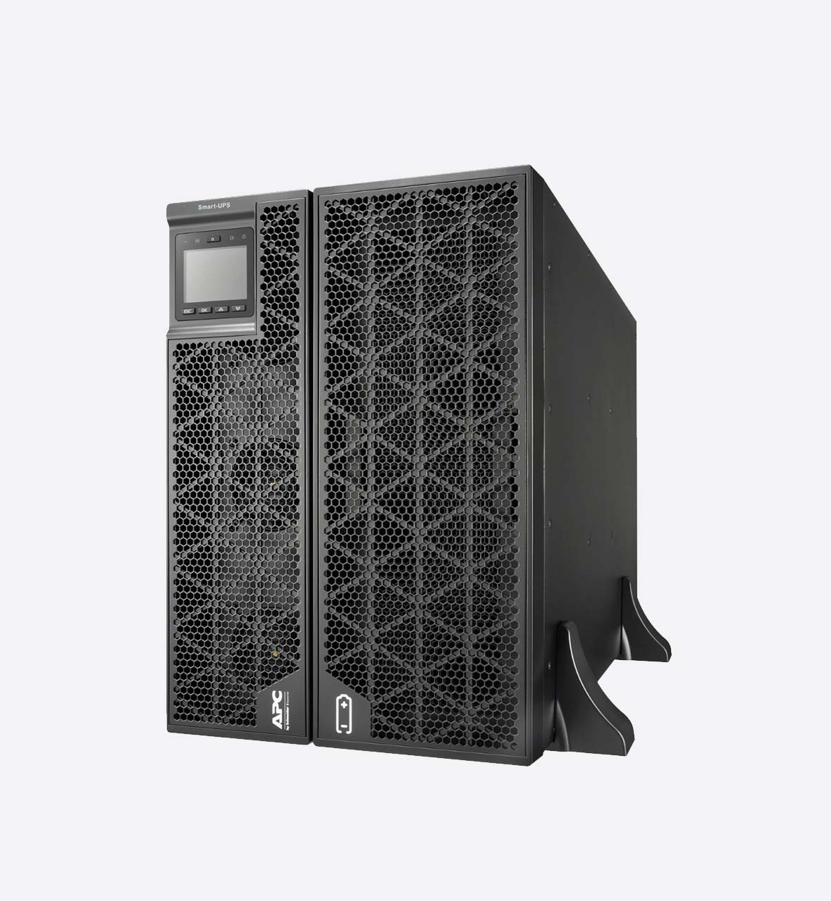 APC Smart-UPS On-Line, 15kVA/ 20kVA, Rack/Tower, 230V/380V... 415V, Hard wire 5-wire(3P+N+E) +3-wire(1P+N+E), Network Card, W/O rail kit