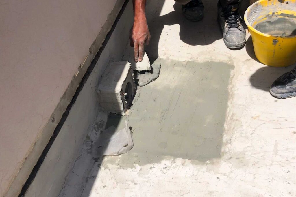 Reconstructing waterproofing chamber using FOSROC epoxy materials